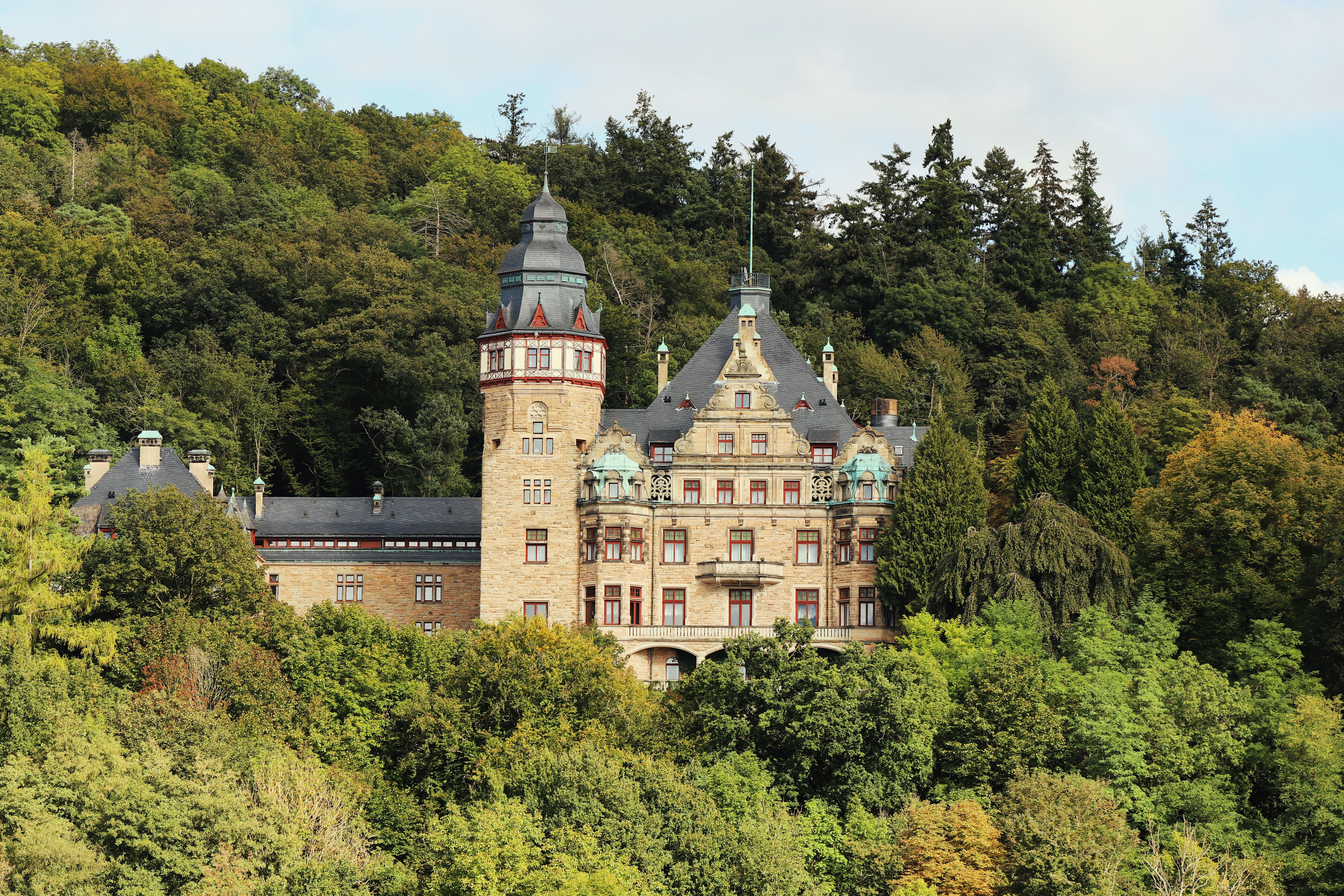 Historic Castle in Lush Forest of Hessen, Germany · Free Stock Photo