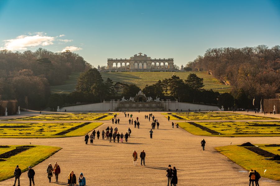 Les jardins de Schönbrunn, Vienne