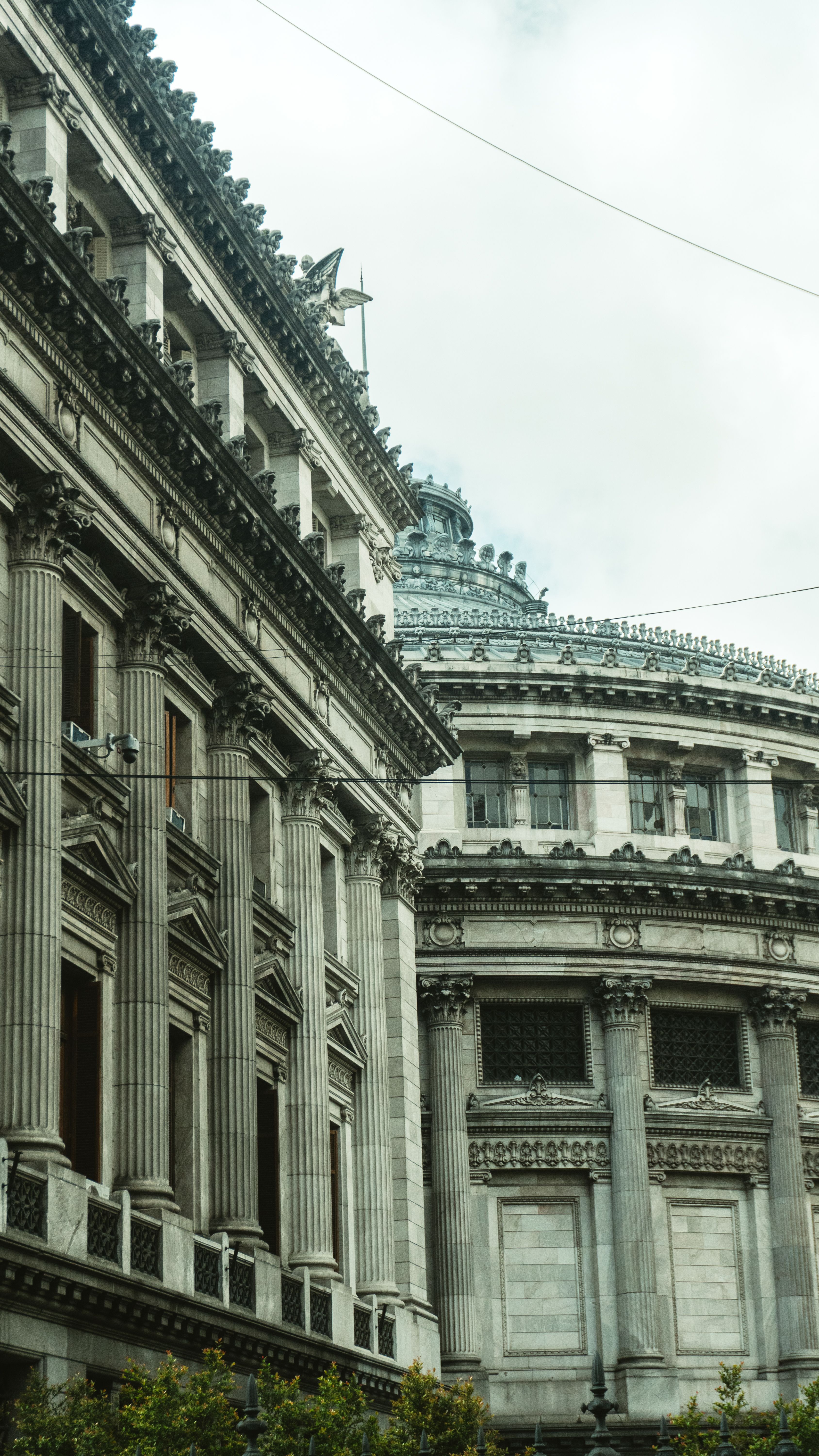 Historic European Architecture with Ornate Columns · Free Stock Photo