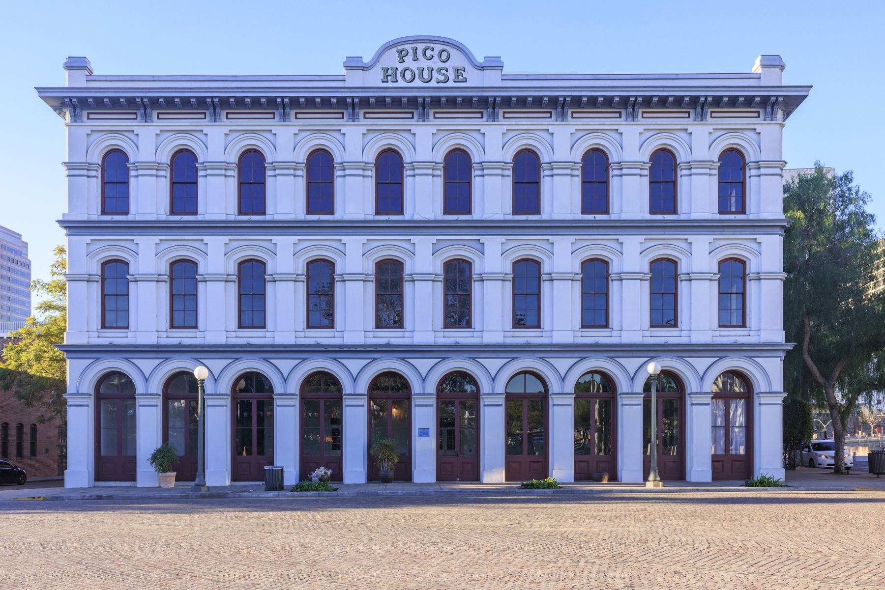 Pico House front view in Los Angeles