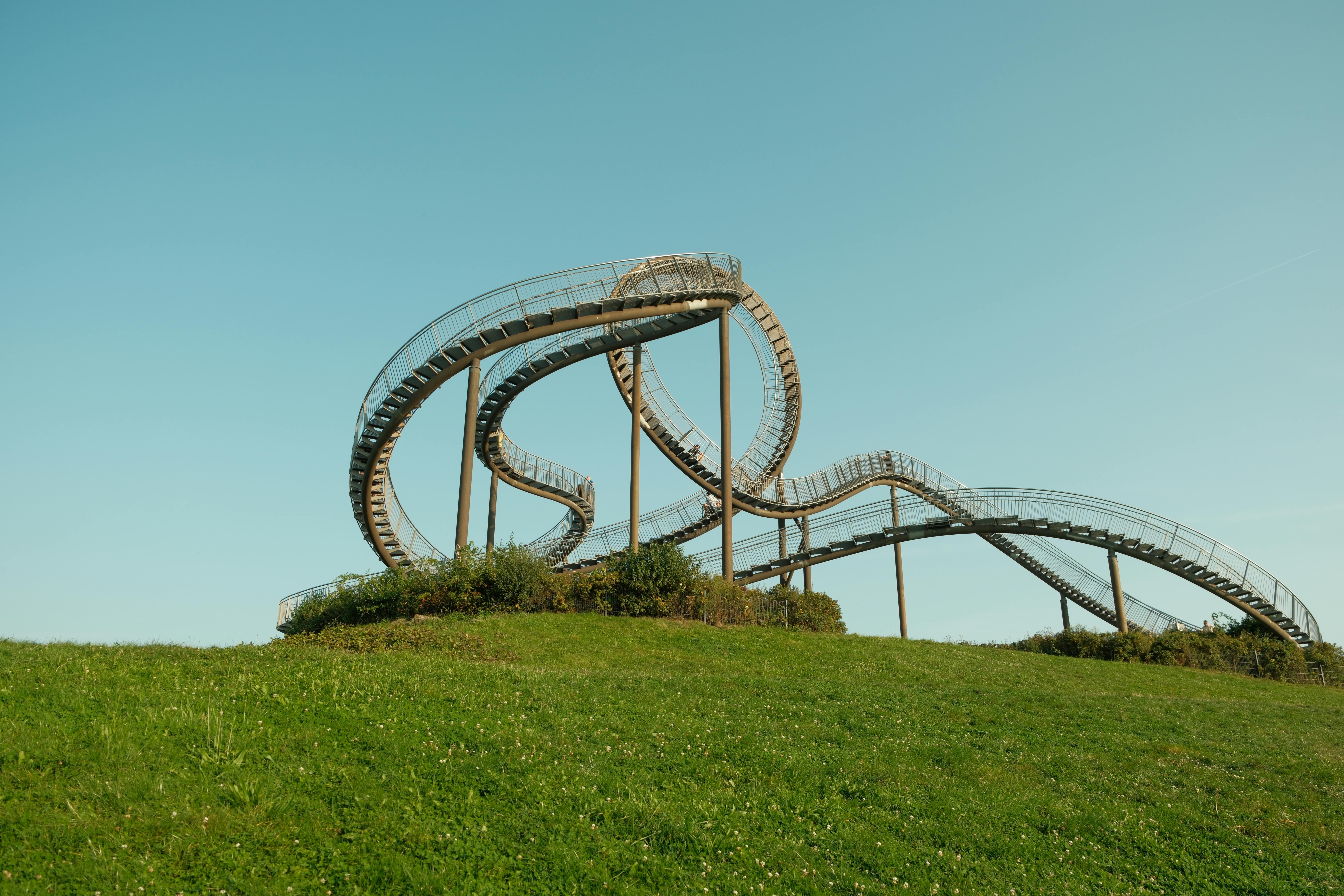 unique steel walkway sculpture in duisburg