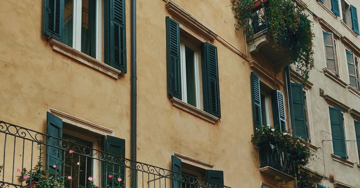 Beige Painted Buildings · Free Stock Photo