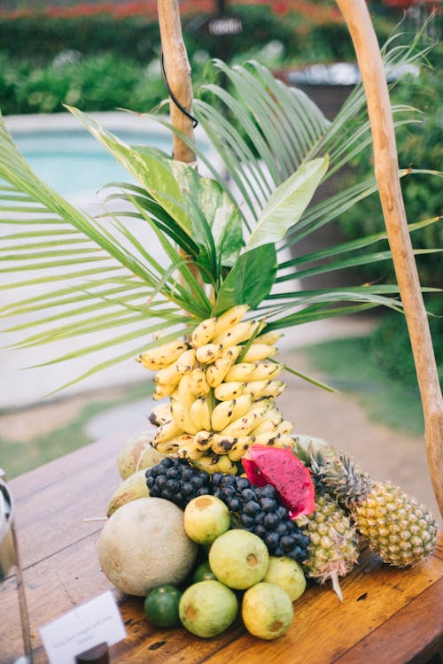 Ingyenes stockfotó ananász, banánok, egészséges témában Stockfotó