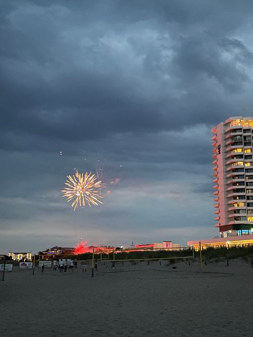 Free Feuerwerk am Strand  Stock Photo