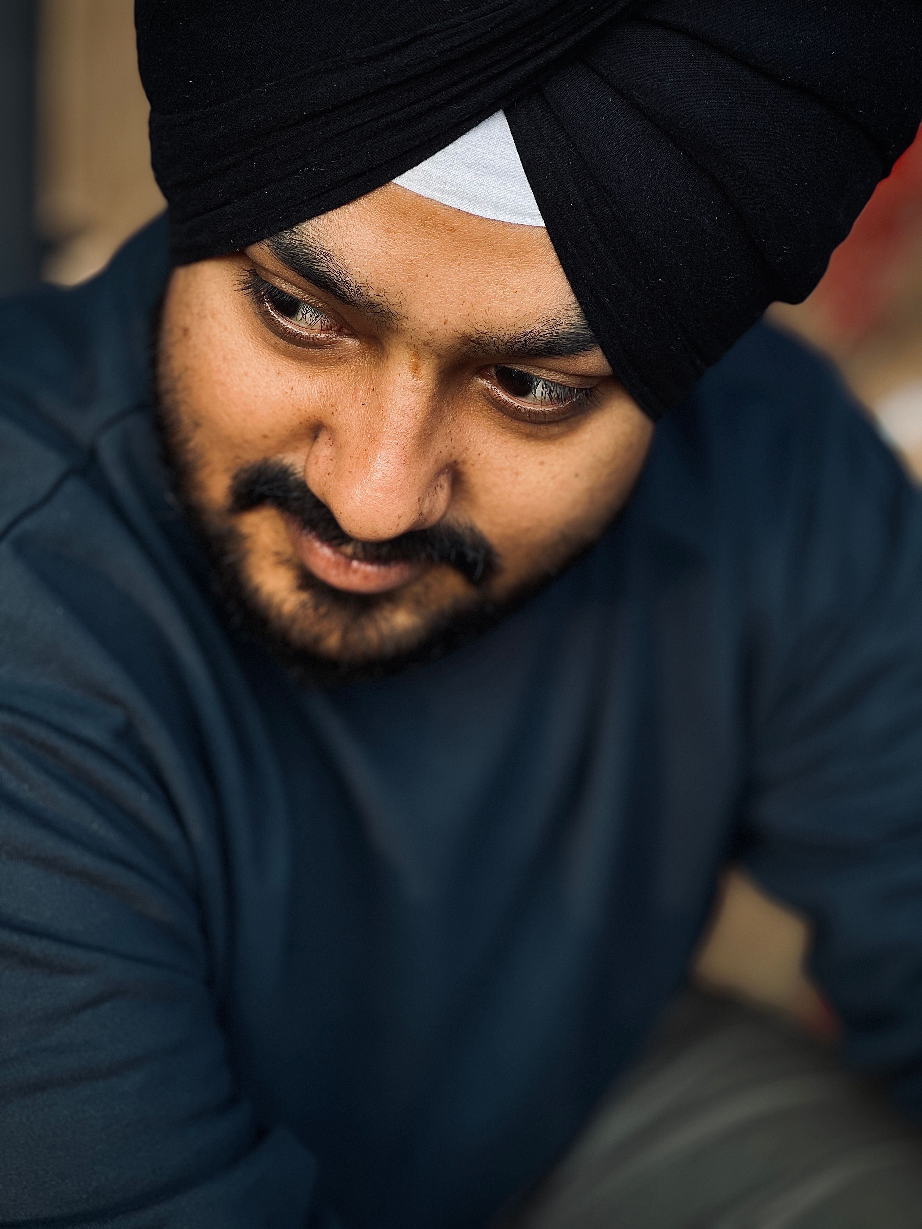 Portrait of a Man in Traditional Turban Outdoors · Free Stock Photo