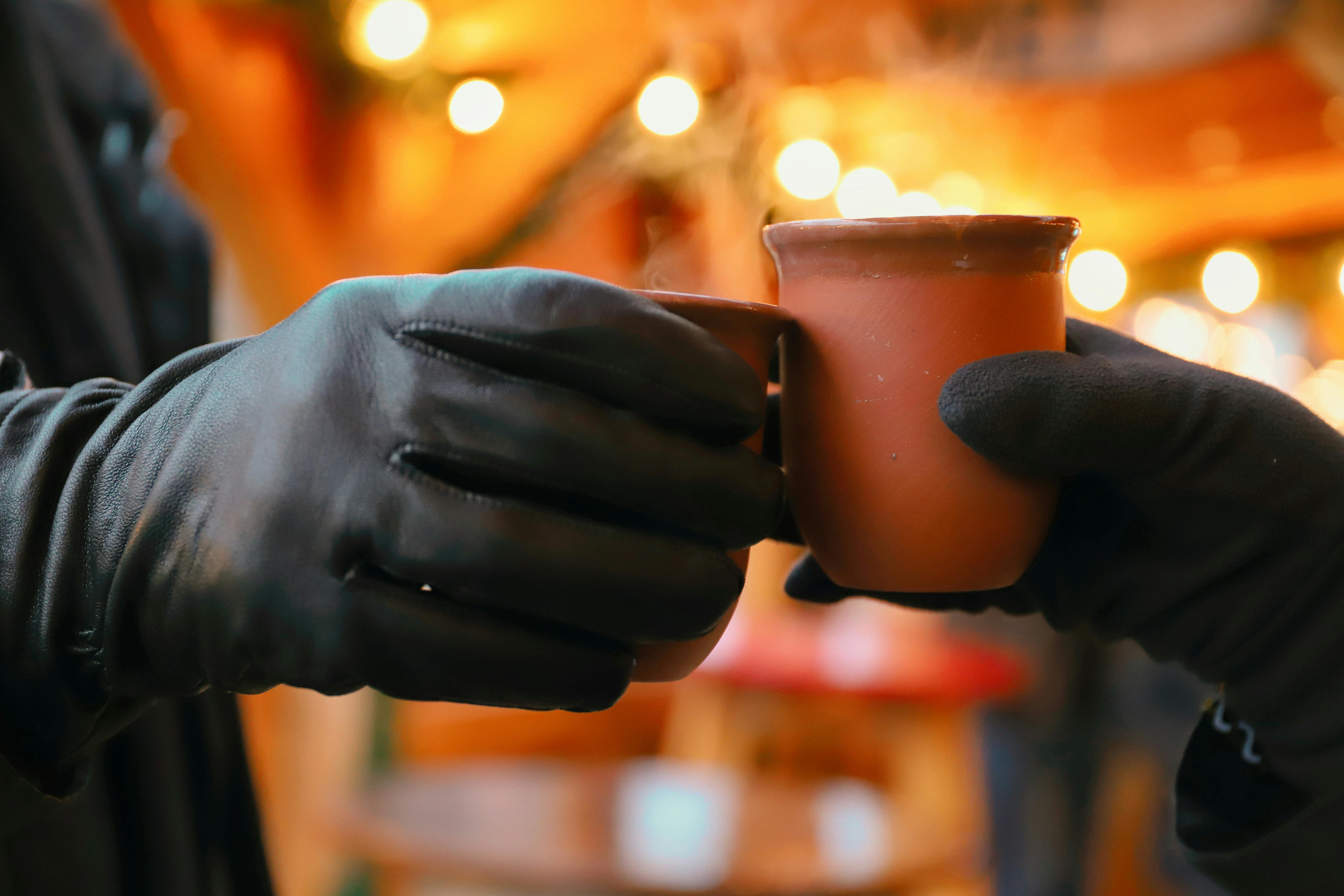 festive warmth clink of mugs at kassel christmas market