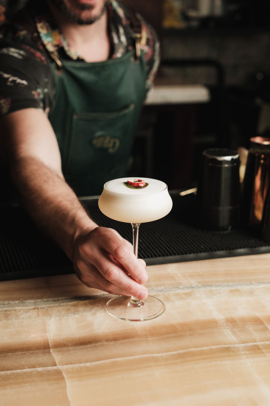 Elegant signature cocktail