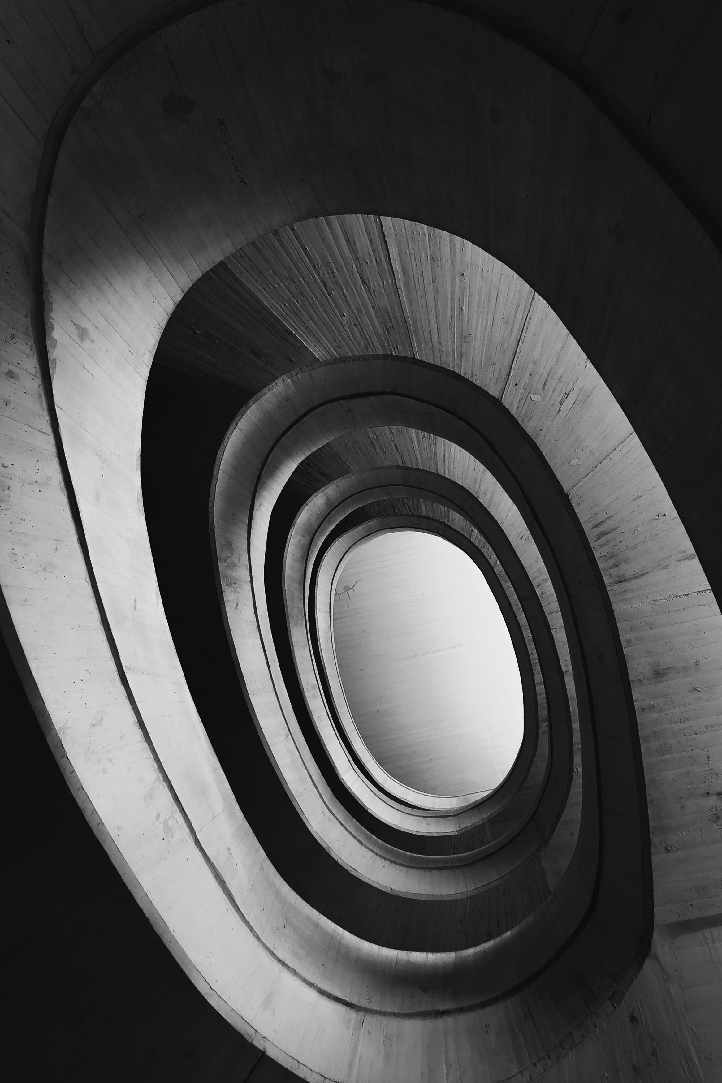 Modern Spiral Staircase Architectural Abstract · Free Stock Photo