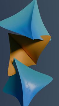 Abstract 3D geometric shapes in blue — photo by Steve A Johnson on Pexels