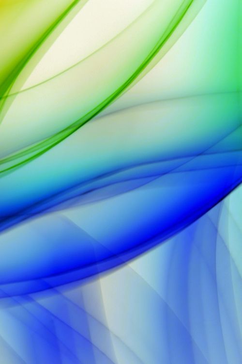 Free Bright and dynamic abstract art with overlapping green and blue wave patterns, creating a fluid motion effect. Stock Photo