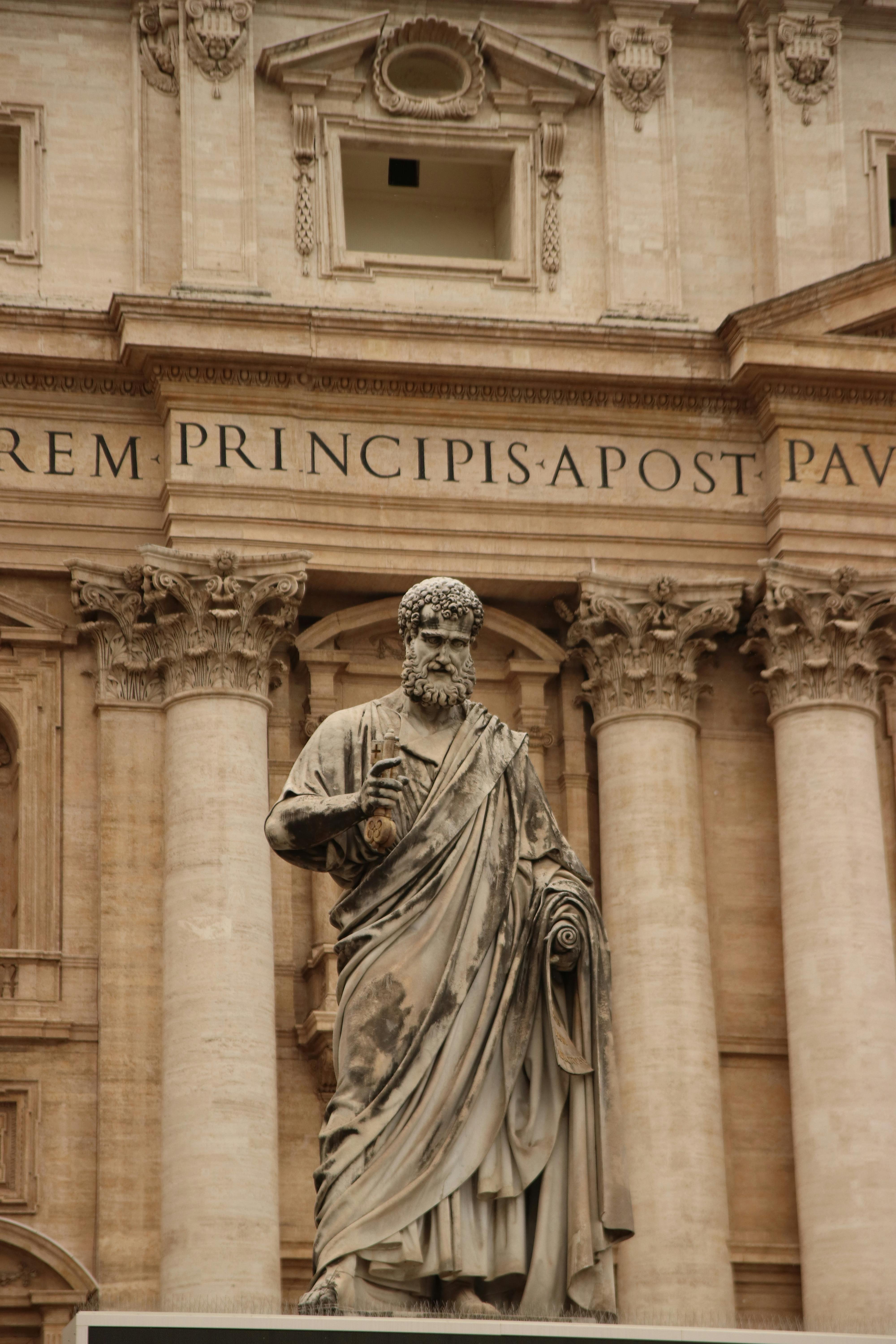 st peter statue in vatican city rome