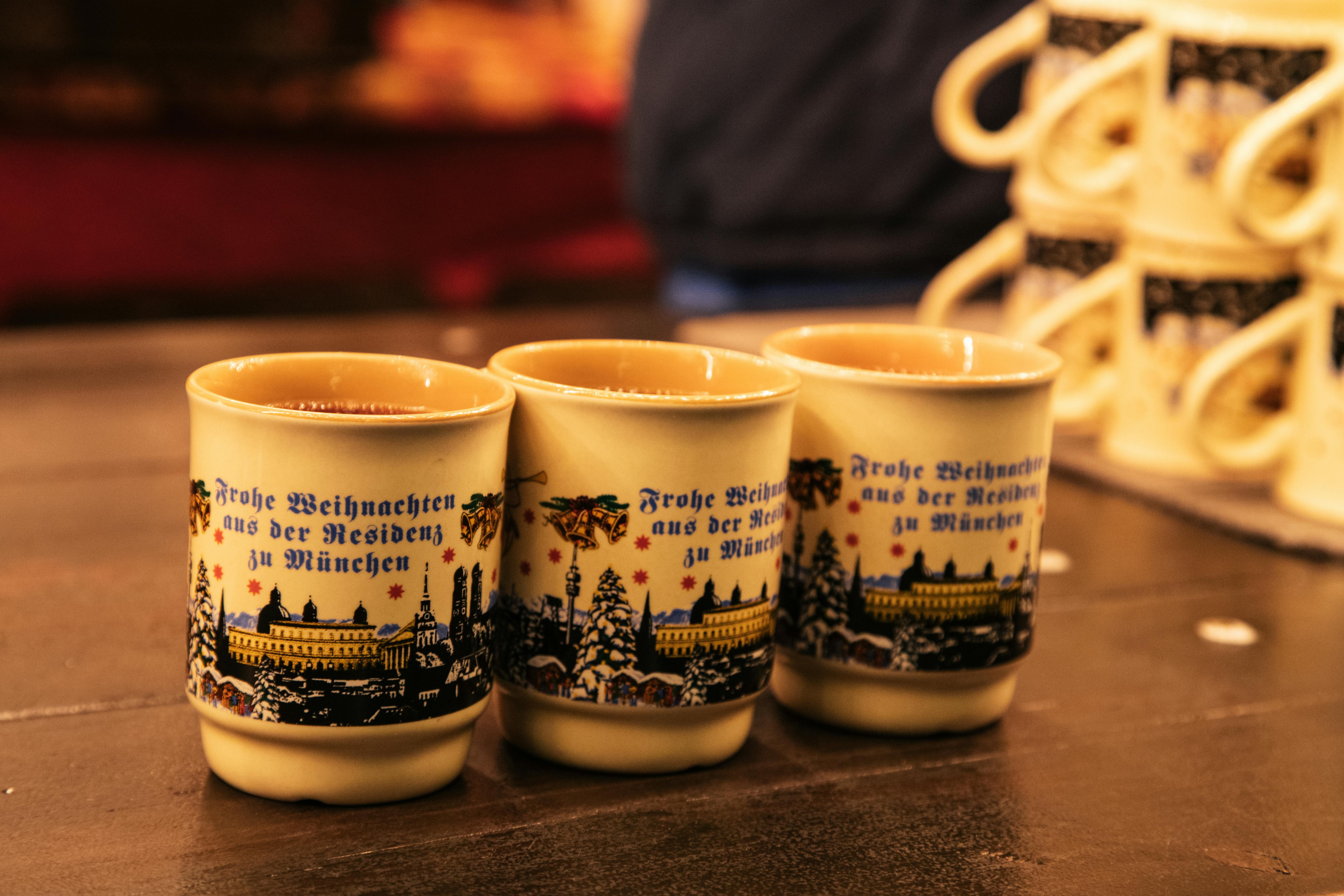 christmas market mugs in munich germany