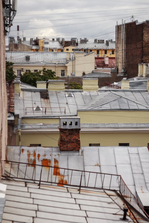 Free Roofs of Buildings Stock Photo