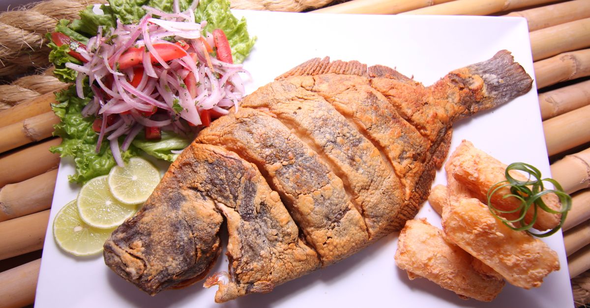 Traditional food scene in Punta Cana