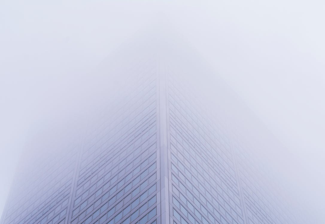 Building Covered with Fog