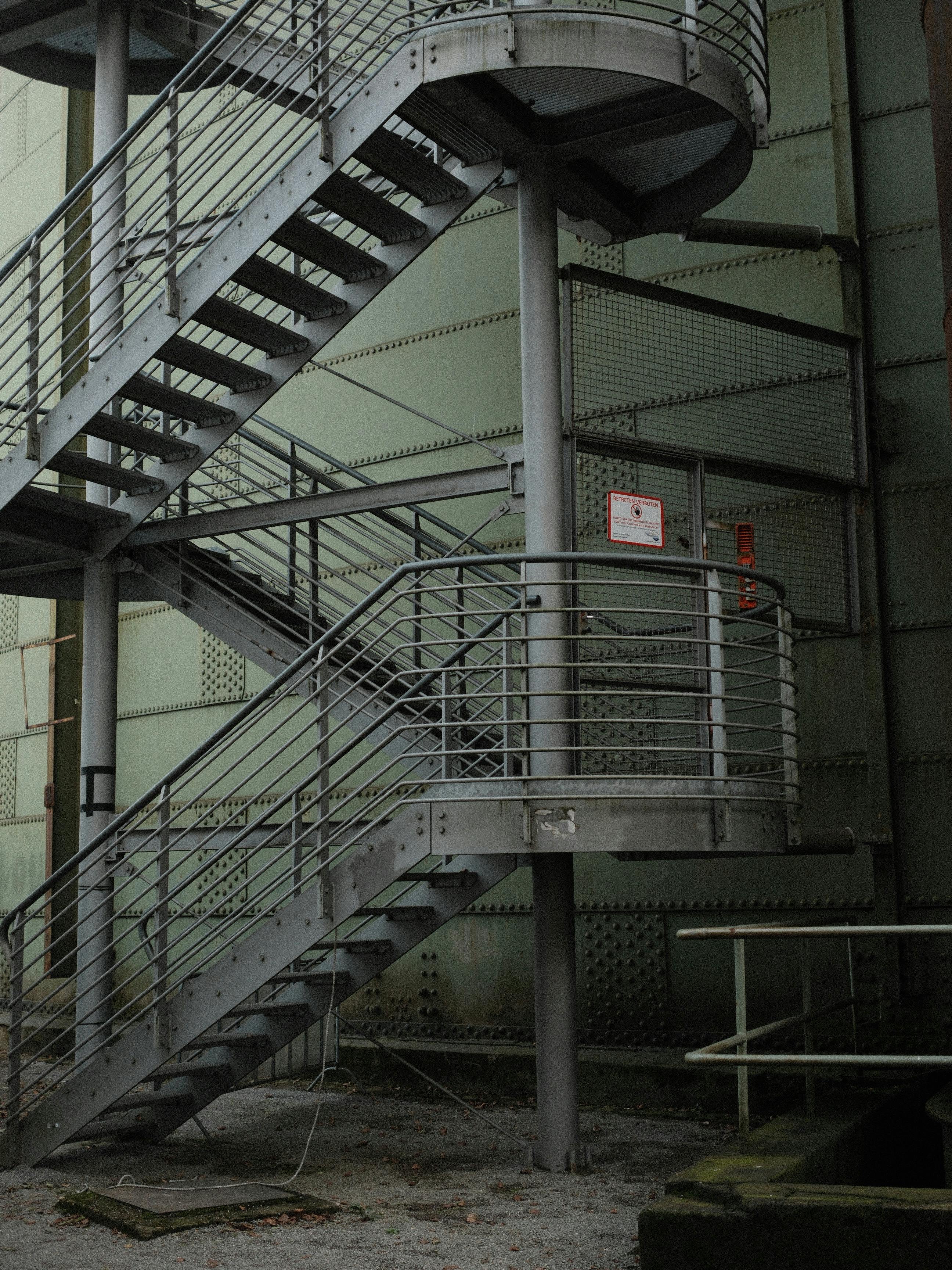 industrial exterior staircase in duisburg