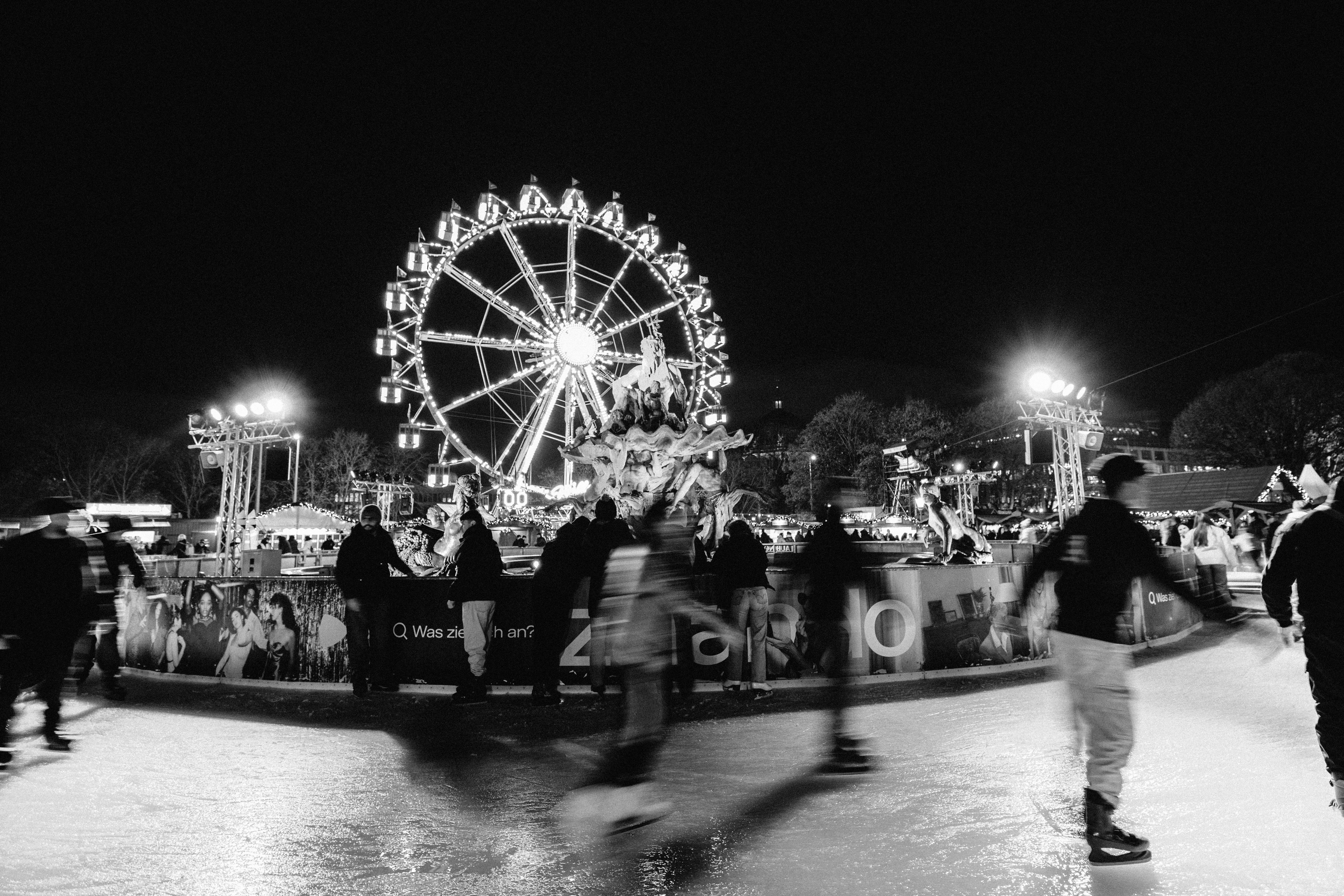 black and white winter festival in berlin