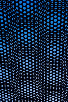 An artistic pattern of overlapping circles creates a mesmerizing abstract visual effect.