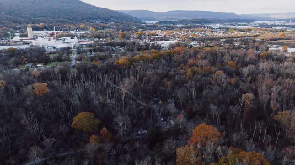 Breathtaking Ultimate Scenic Experience Review: The Best Tennessee Helicopter Tour Over Chattanooga Review 2026 - Aerial view of Chattanooga, Tennessee showcasing a vibrant autumn landscape.
