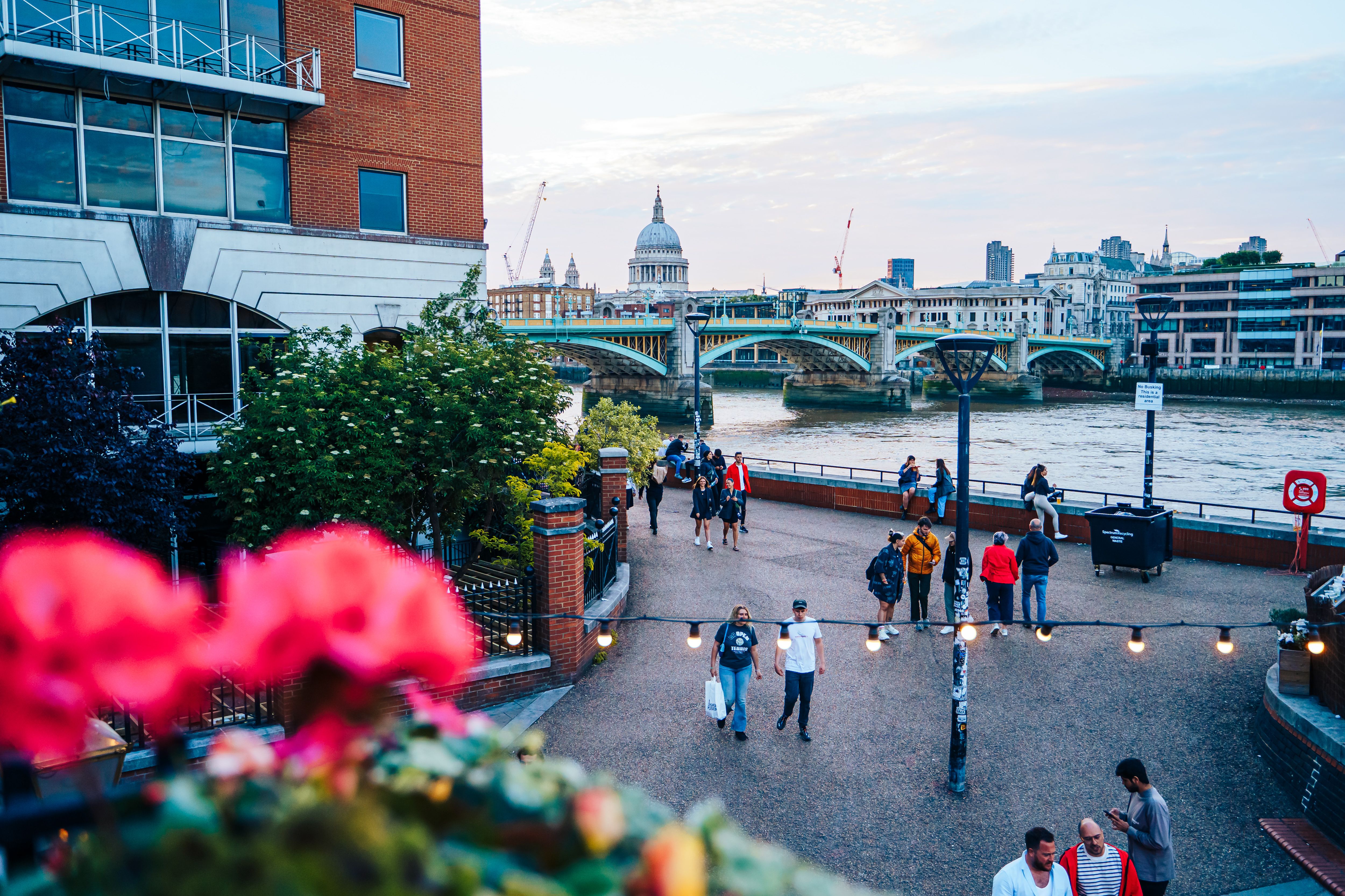 Scenic View of London's Riverside and St Paul's · Free Stock Photo