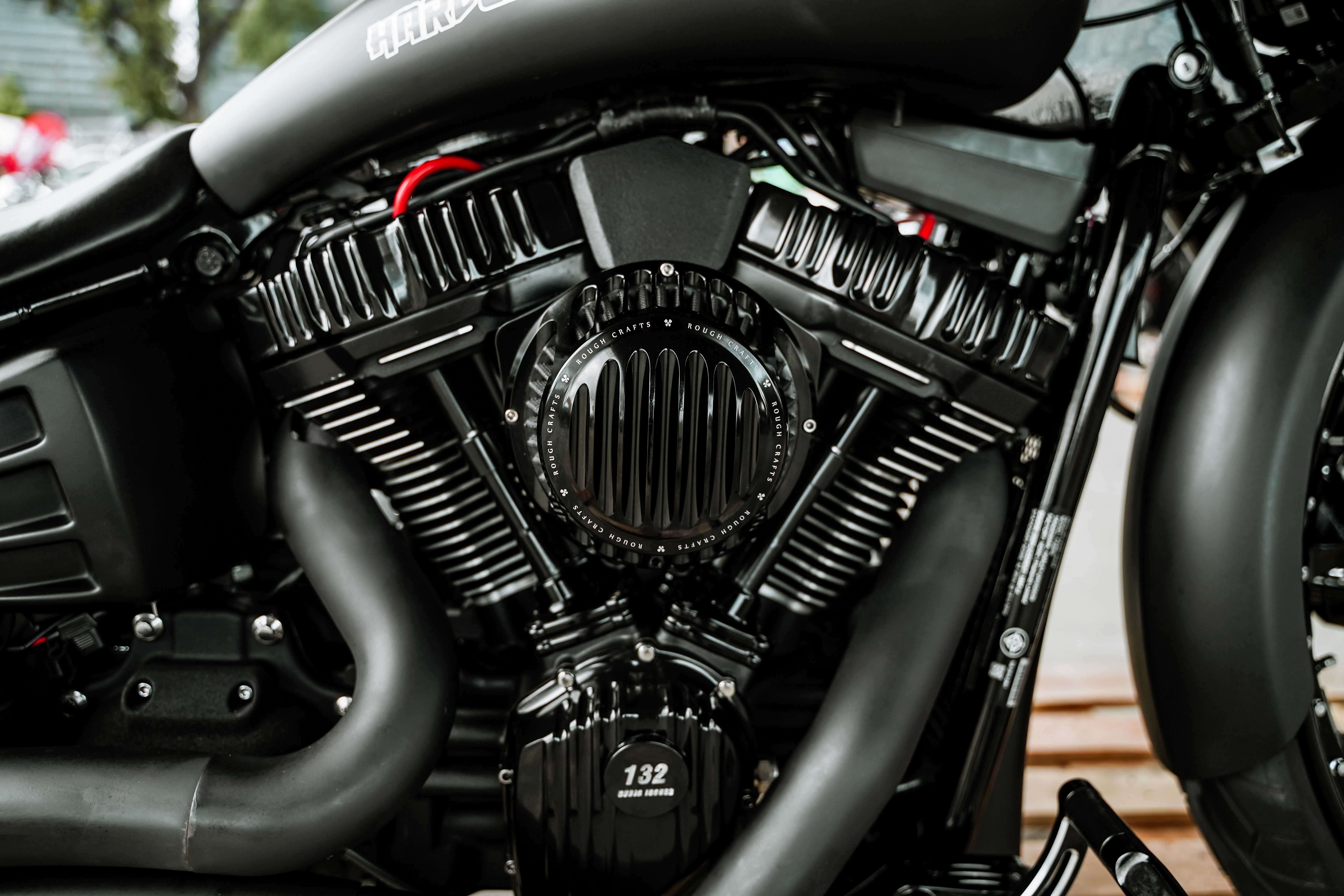 Close-up of Motorcycle Engine with Intricate Details · Free Stock Photo
