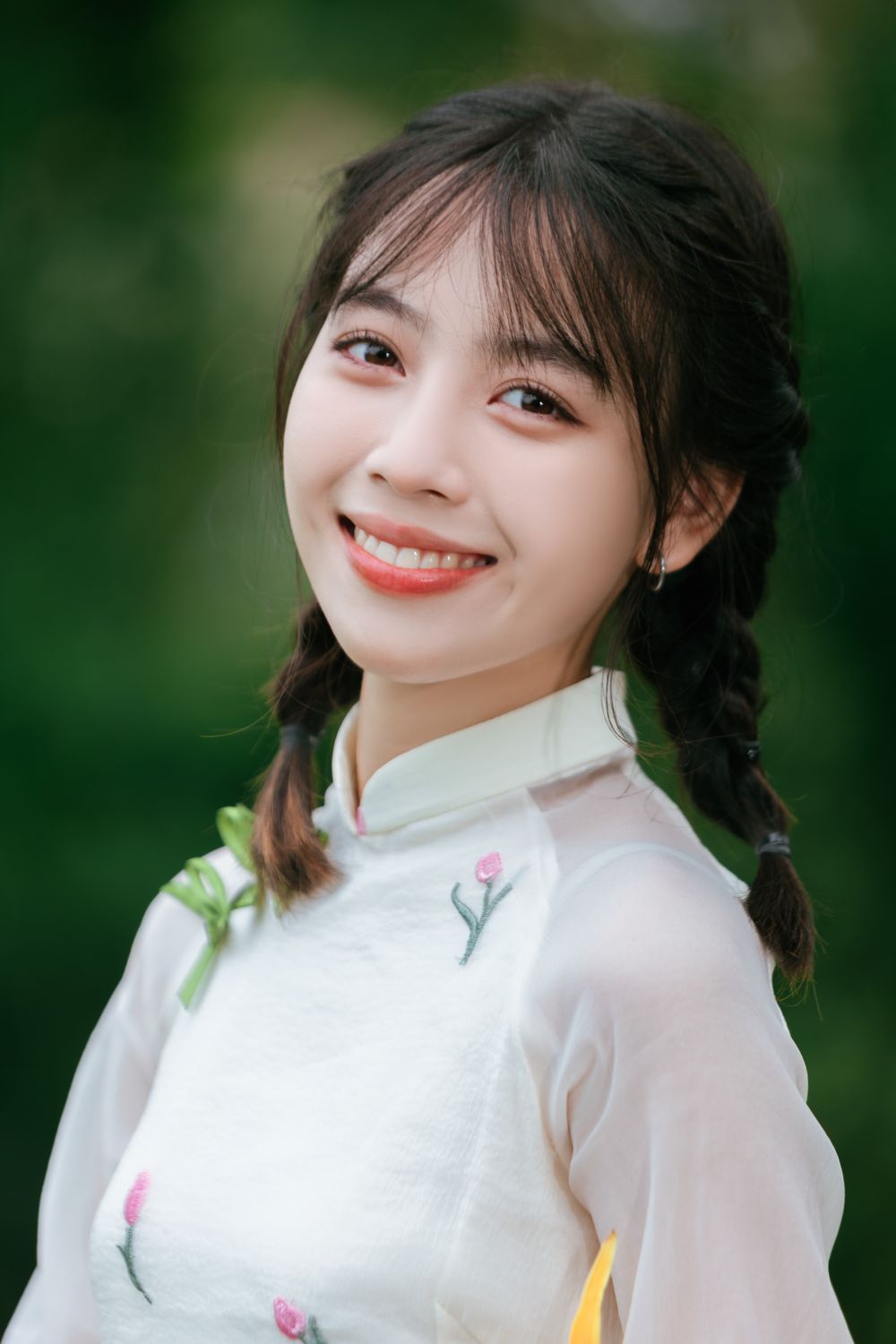 Portrait of Smiling Woman in Traditional Dress · Free Stock Photo