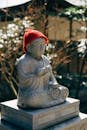 Close-up of a Jizo Statue