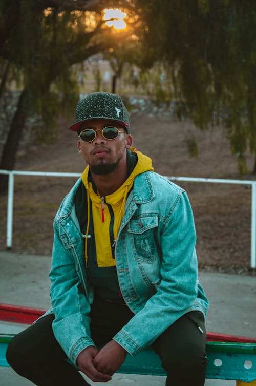 Photo Of Man Wearing Denim Jacket