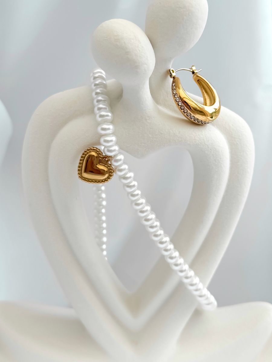 Pearl & Gold Hair Pins — handmade accessories piece, view 1 (sample photography)