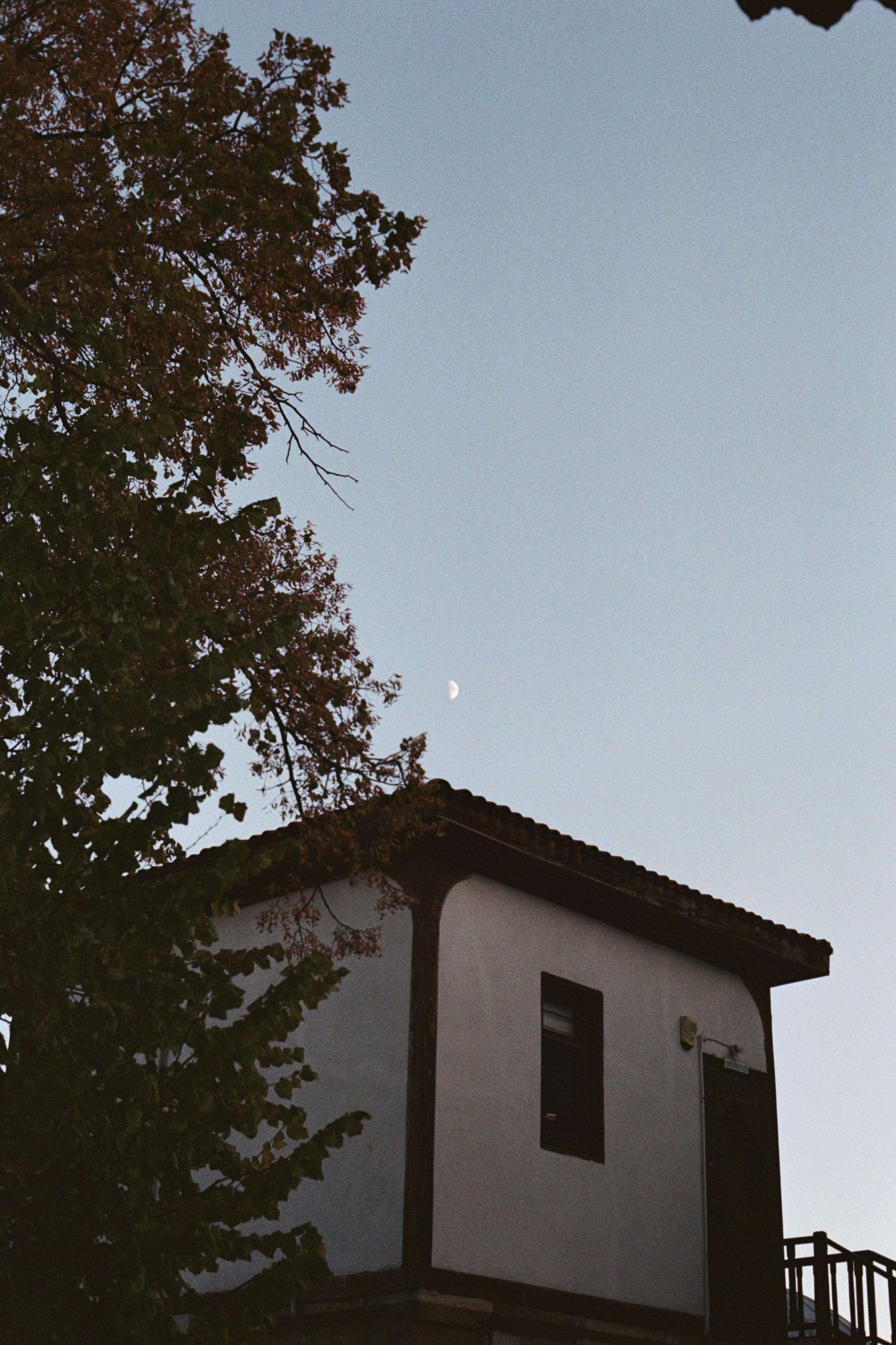 Charming Rustic House with Moonlit Sky · Free Stock Photo