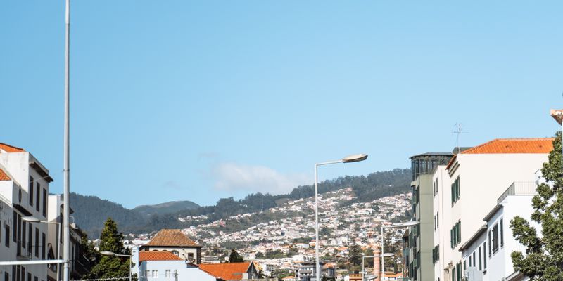 Una calle de Funchal, en Madeira