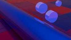 Dynamic 3D Geometric Shapes with Vibrant Colors