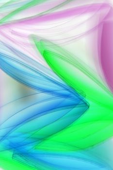Vibrant abstract art featuring colorful wave patterns with a light and modern feel.