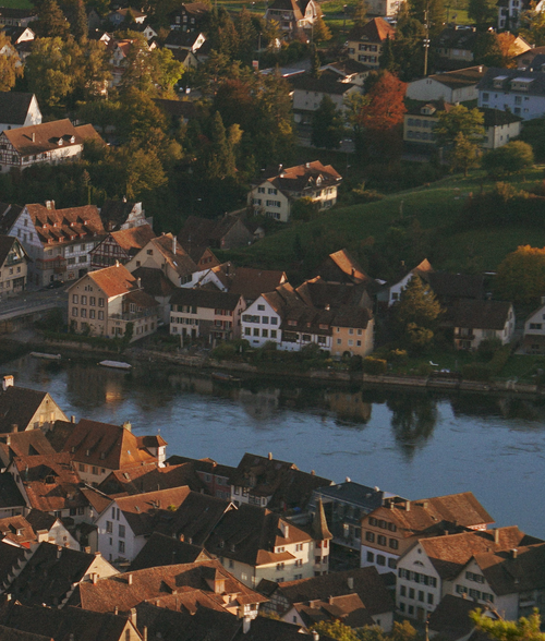 Free autumn village Stock Photo