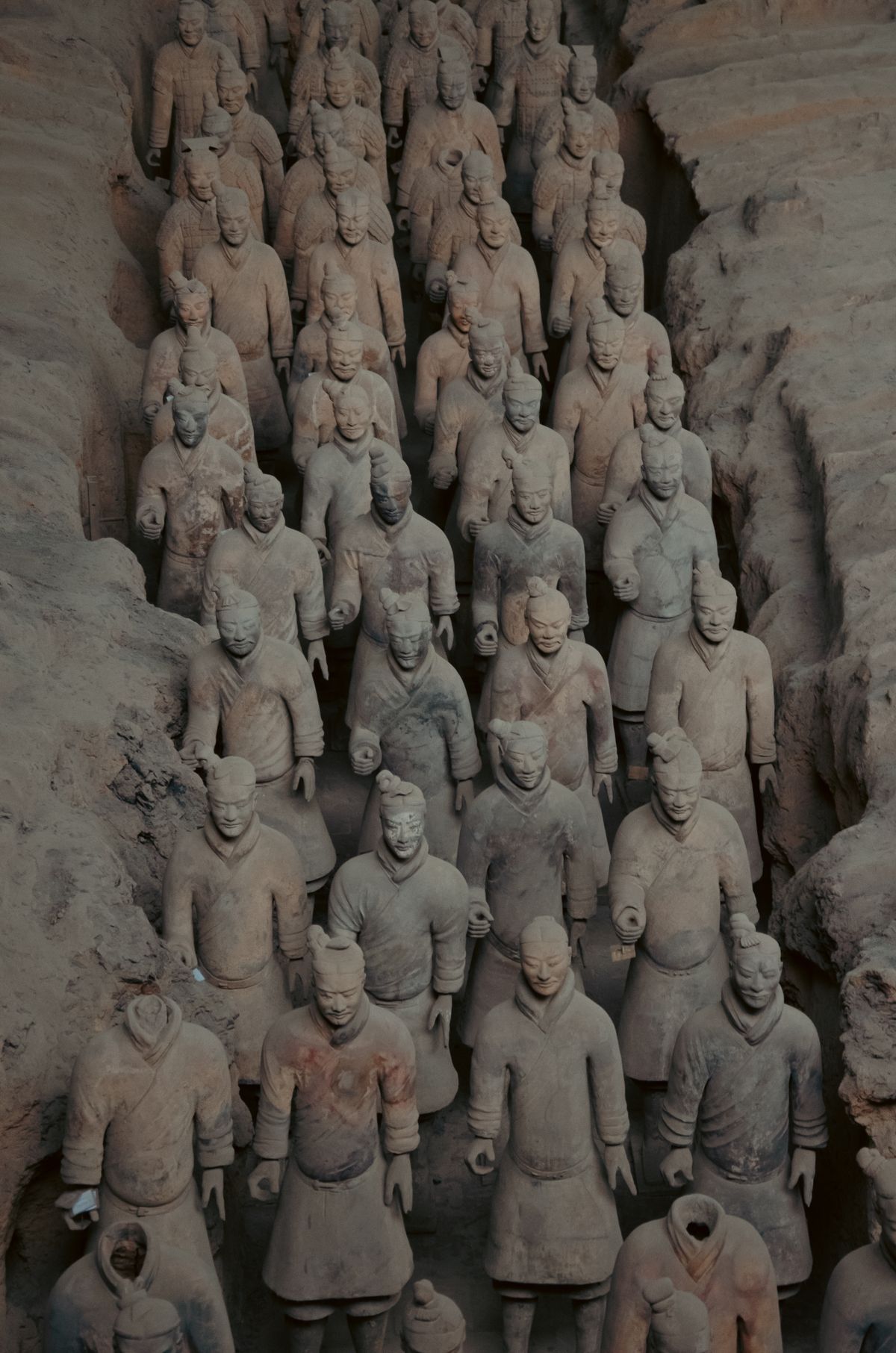 秦の兵馬俑のイメージ