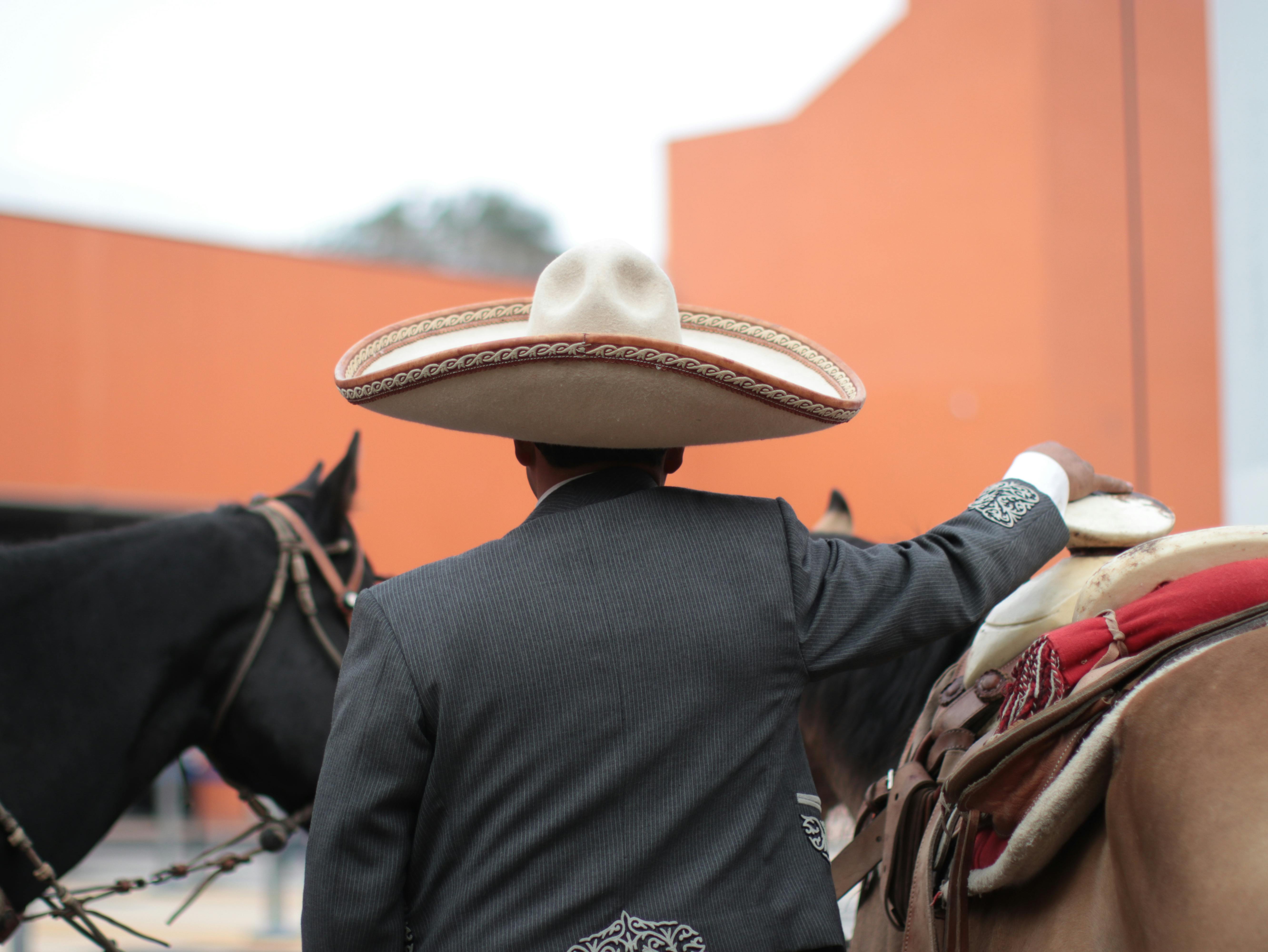 geleneksel charro binicisi