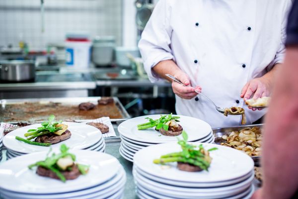 Chef preparing food
