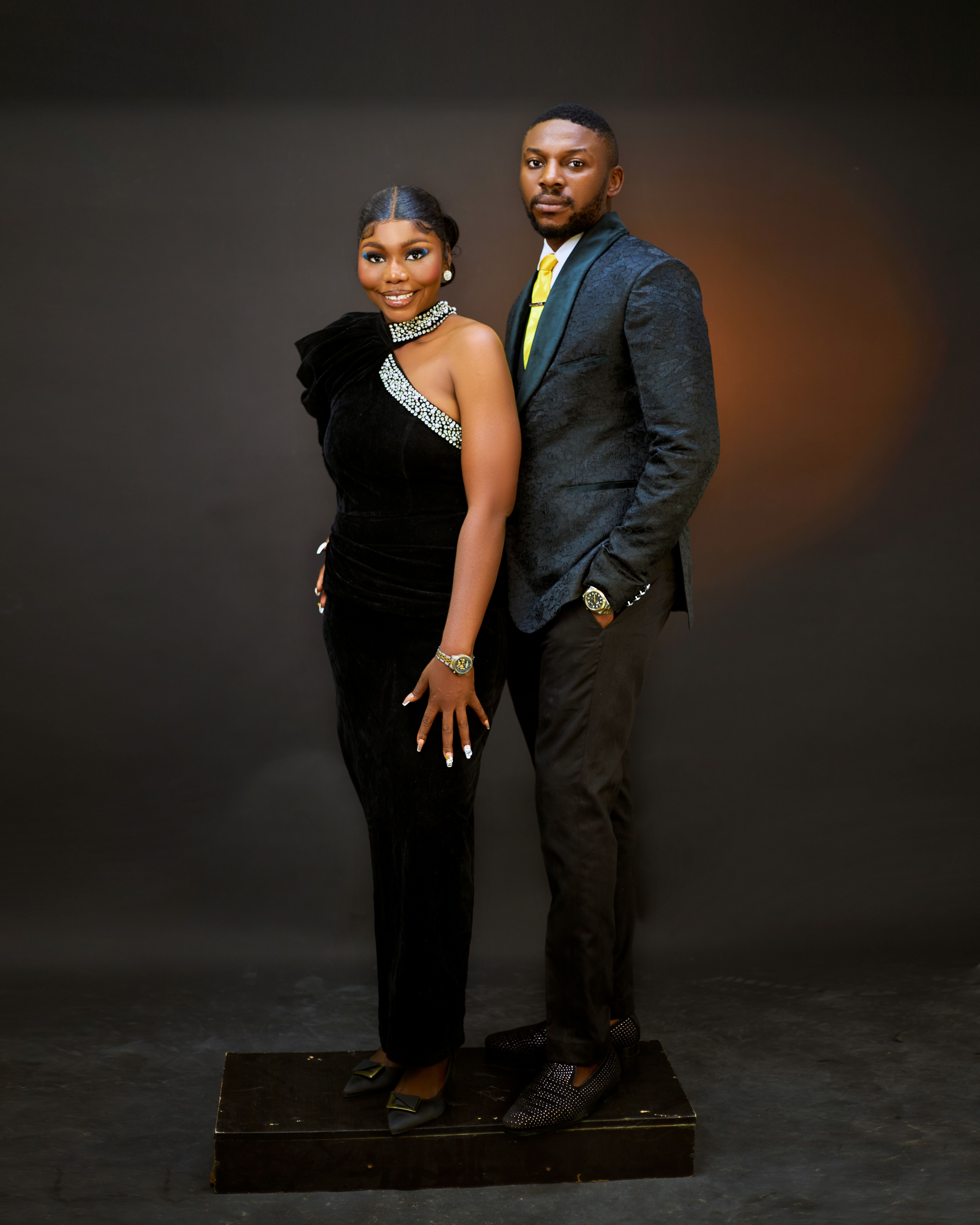 Elegant Couple in Evening Formal Attire  Free Stock Photo