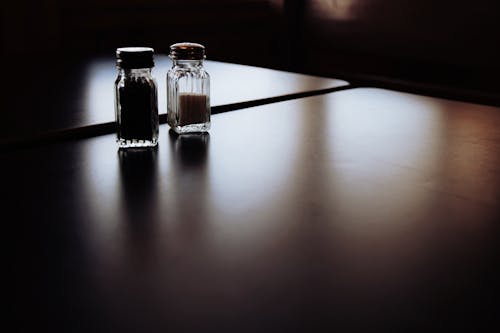 Salt and Pepper Shakers on Table