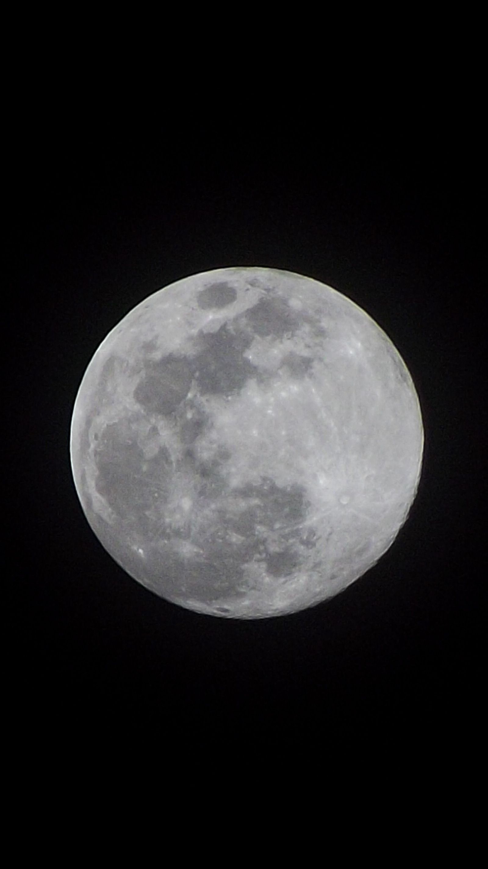 Lua Cheia No Céu Noturno Claro · Foto profissional gratuita