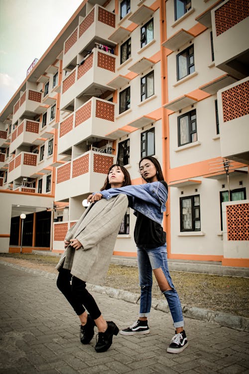 Photo Of Women Outside Building