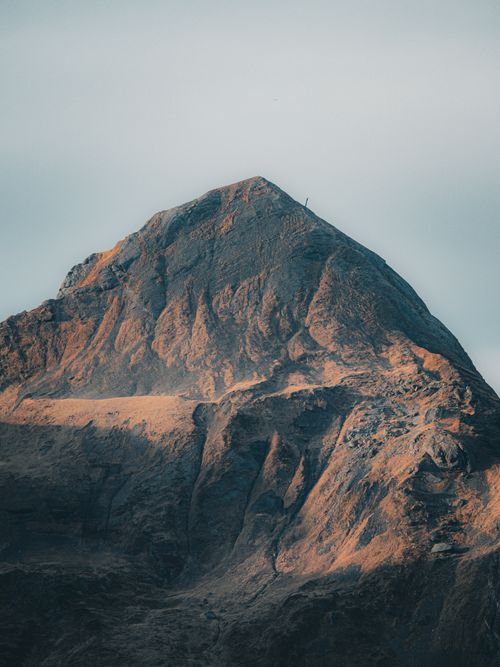 Free Stunning view of a rugged mountain peak in Grindelwald, Switzerland during winter. Stock Photo