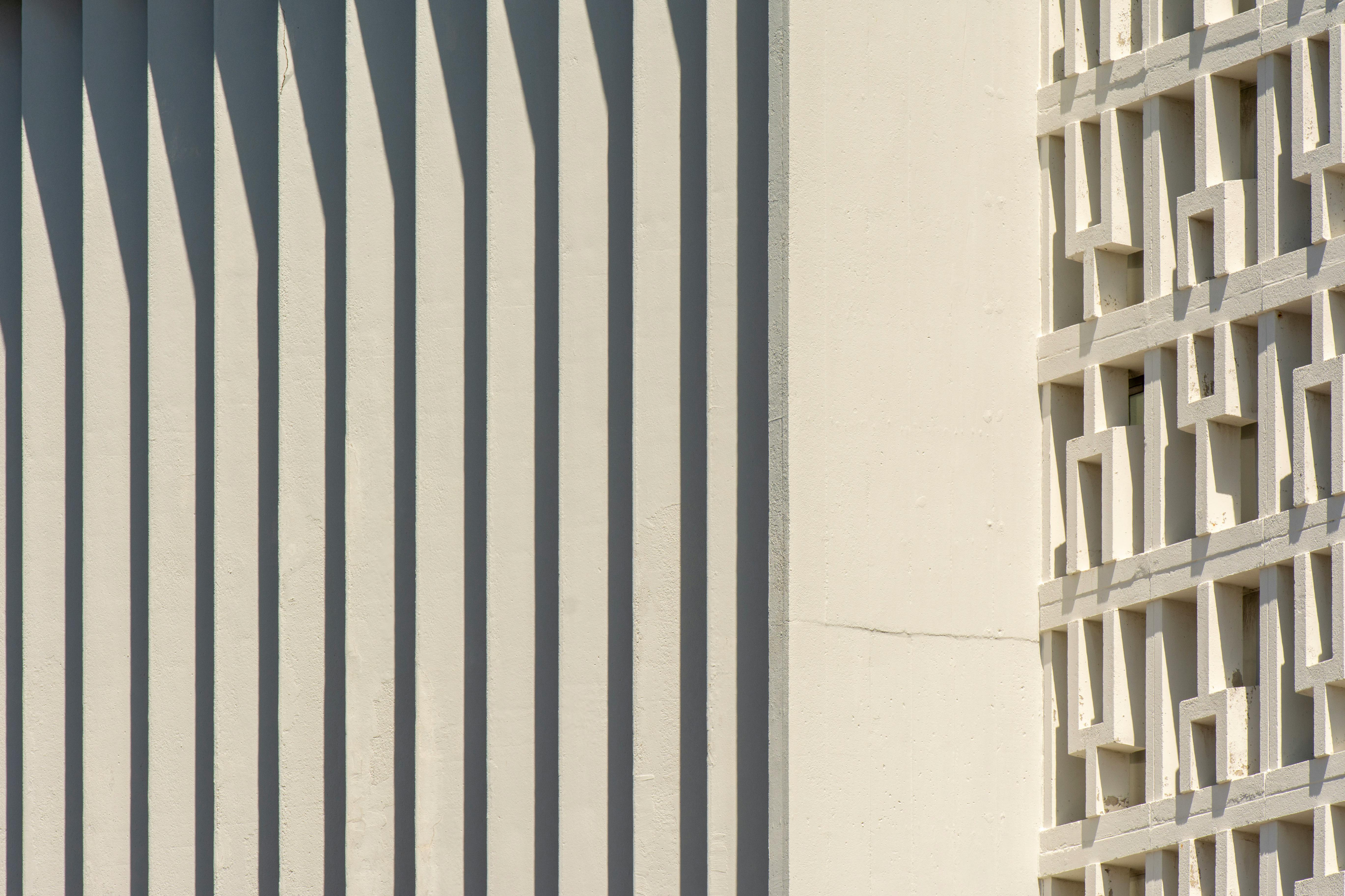 modern architectural shadows play with light