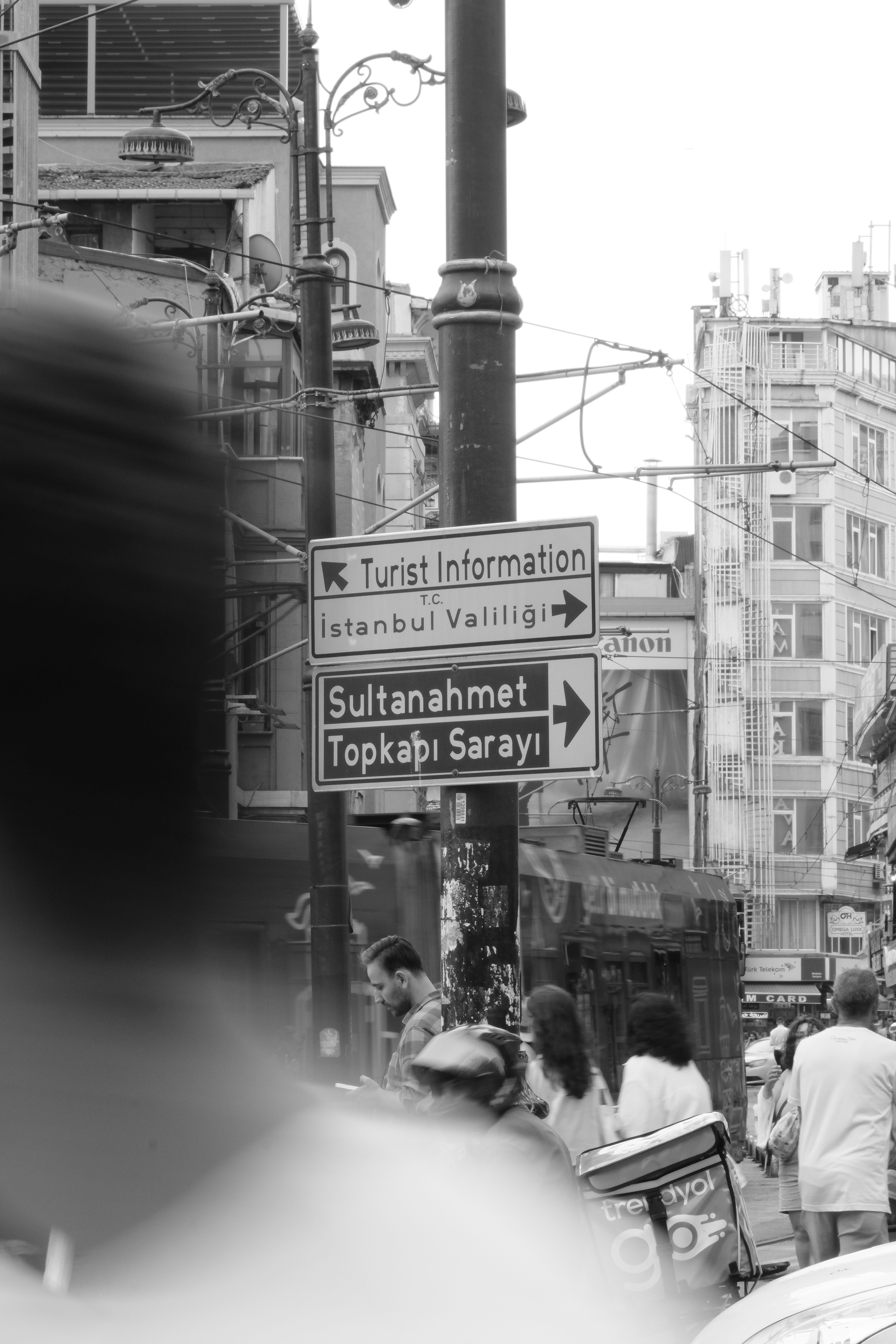 Black and White Urban Scene in Istanbul · Free Stock Photo