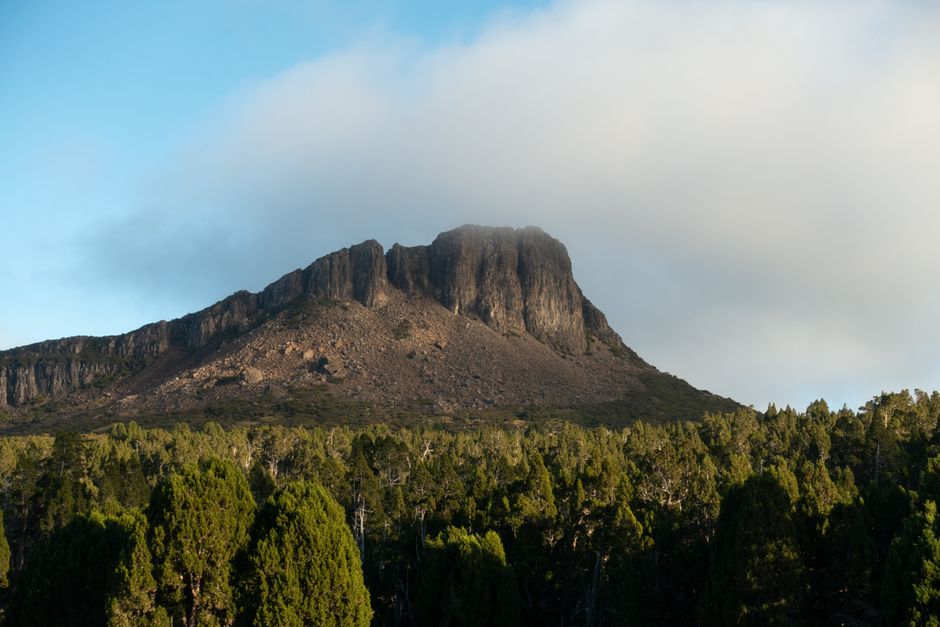 Majestic mountain landscape in Walls of Jerusalem, Tasmania, showcasing natural beauty.