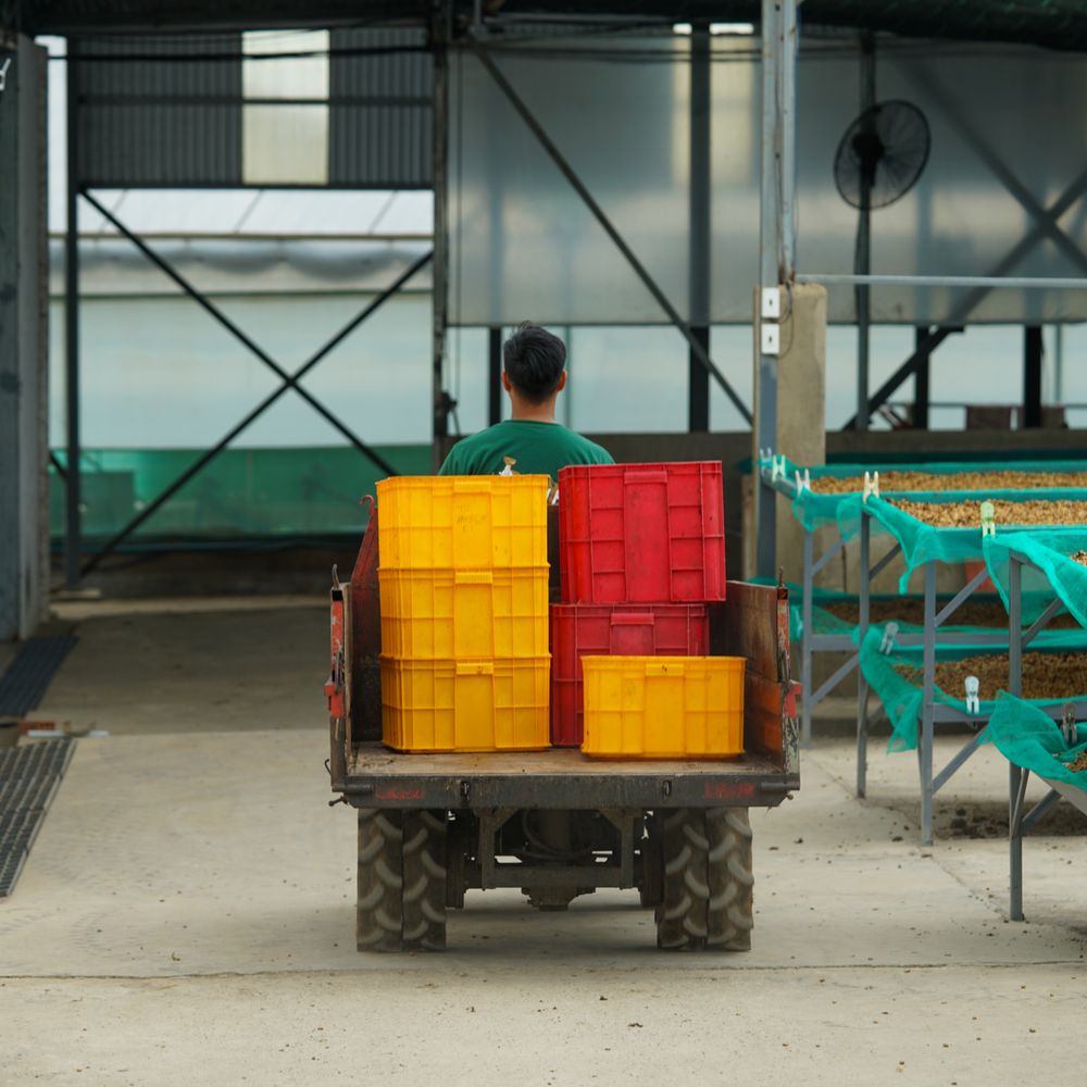 Coxhoe — belongings being loaded for transport to storage