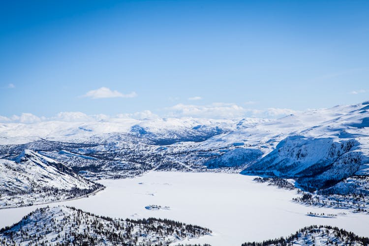 Snow-capped Mountain Under Blue Sky