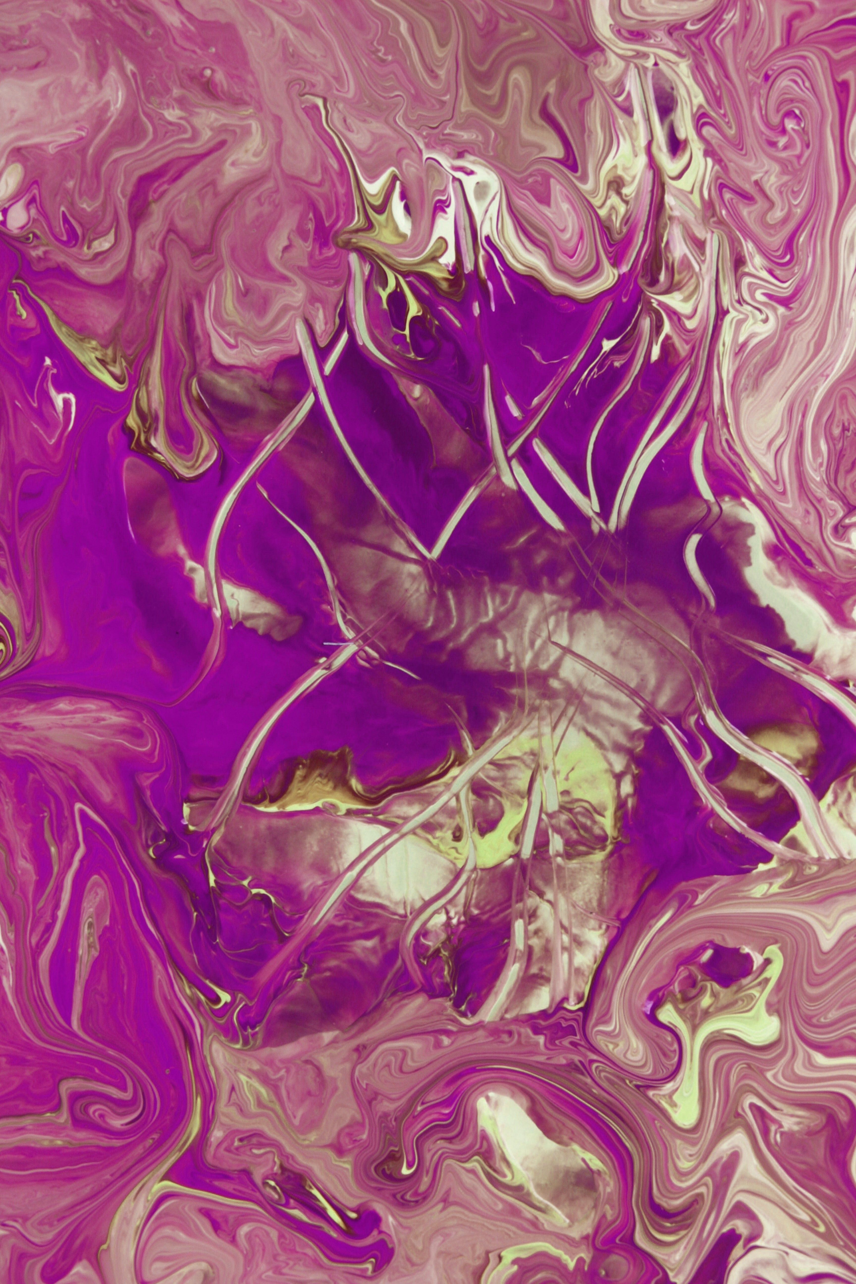 Vibrant Abstract Pink and Purple Fluid Art · Free Stock Photo