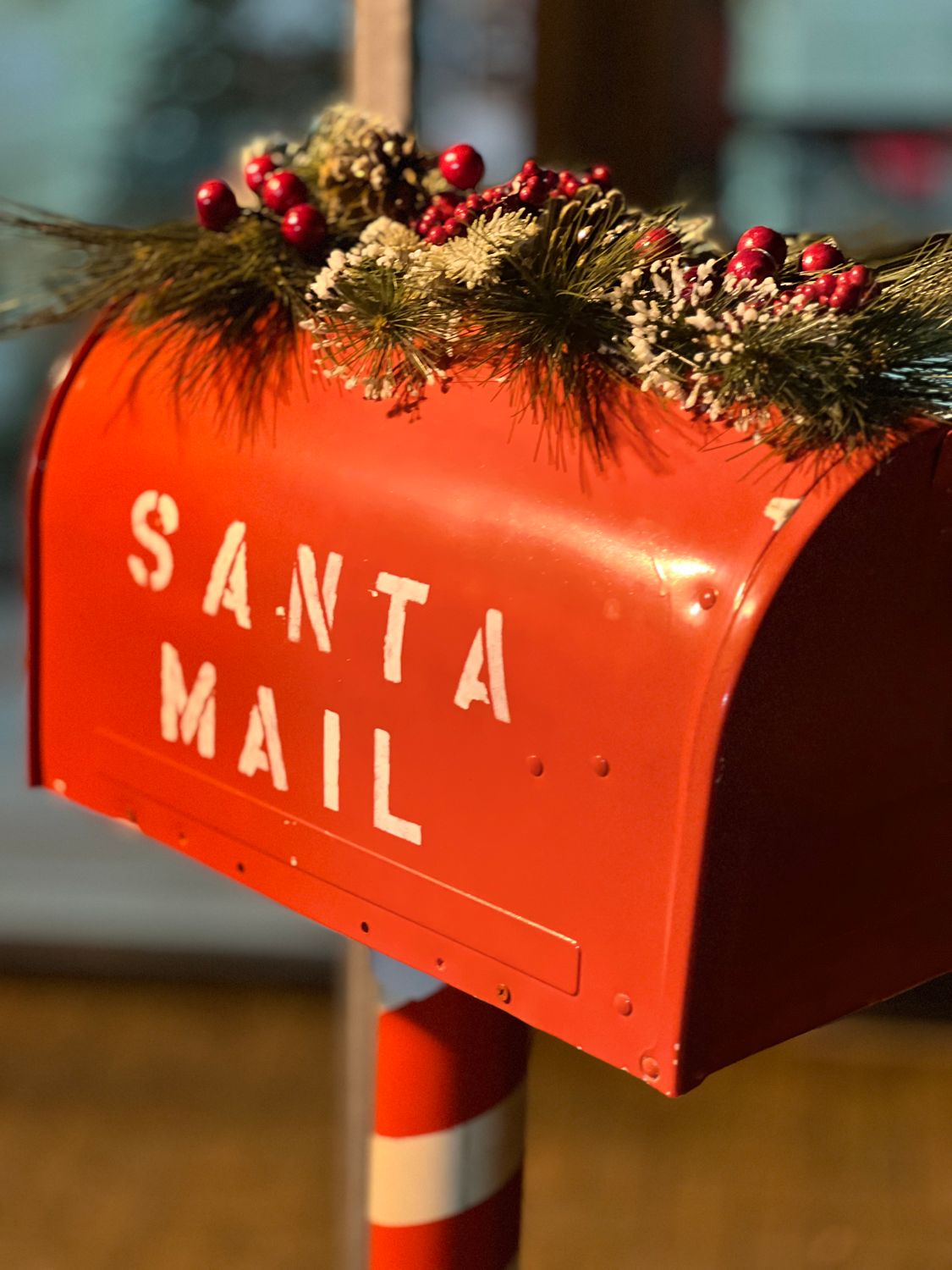 Festive Santa Mailbox for Christmas Letters · Free Stock Photo