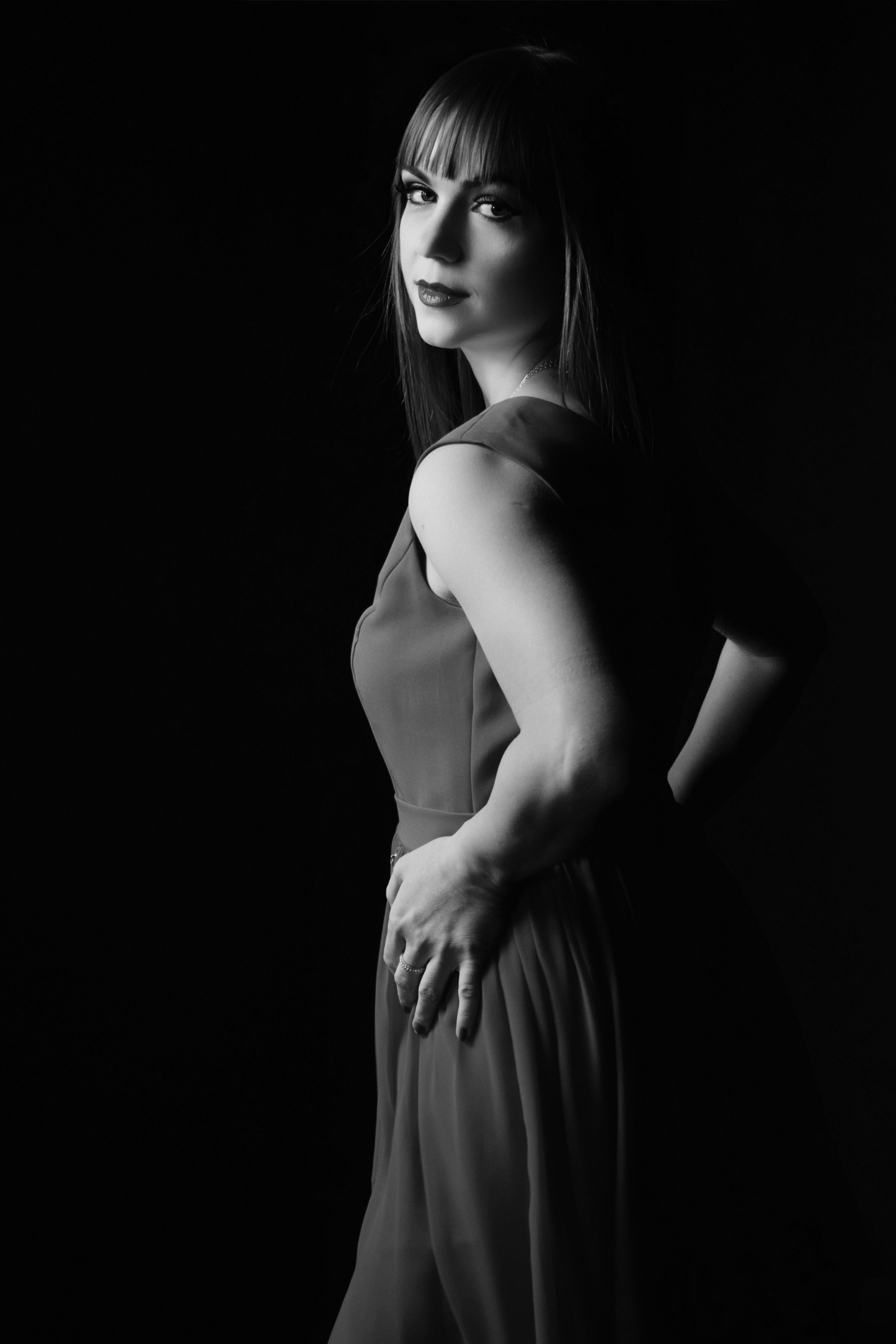Elegant Black and White Portrait of a Woman · Free Stock Photo